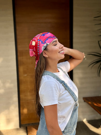 Pañoleta Mundialista Girl Hot Pink